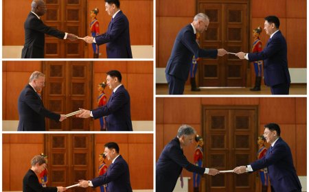 Хавсран суух Элчин сайд нар Итгэмжлэх жуух бичгээ өргөн барилаа